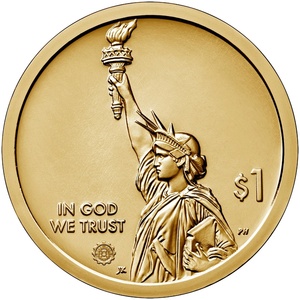 2019 1-dollar - P - Pennsylvania obverse